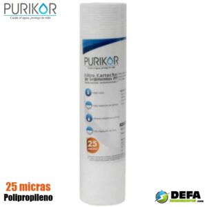 Filtro Cartucho de Polipropileno Termofusionado Purikor PKCPP2.5X40X25