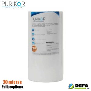 Filtro Cartucho de Polipropileno Termofusionado Purikor PKCPP4.5X10X20