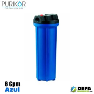 Portafiltro para Cartucho Purikor PKPFA10X.75P Azul 6 gpm