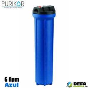 Portafiltro para Cartucho Purikor PKPFA20X.75P Azul 6 gpm