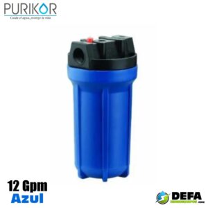 Portafiltro para Cartucho Purikor PKPFBB10X1P Azul 12 gpm