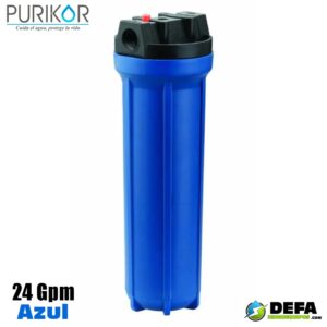 Portafiltro para Cartucho Purikor PKPFBB20X1.5P Azul 24 gpm