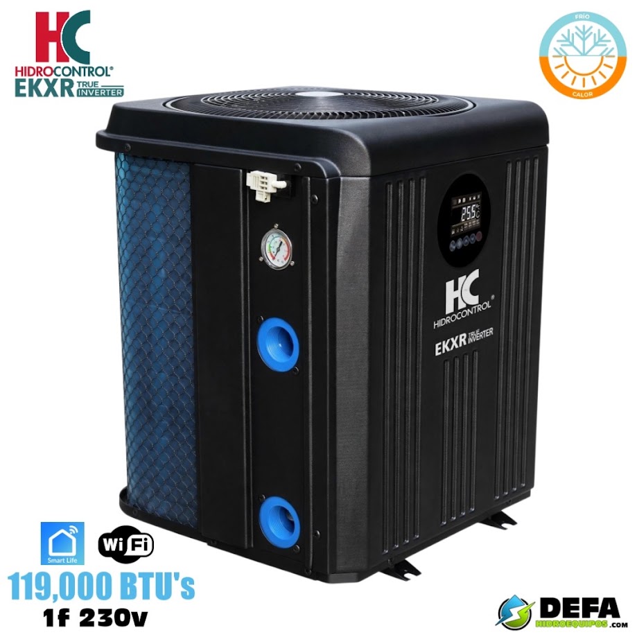 Bomba de calor inteligente Hidrocontrol EK119XR-M2-INVR 119,000 BTU 1f 230v