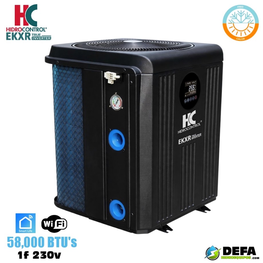 Bomba de calor inteligente Hidrocontrol EK58XR-M2-INVR 58,000 BTU 1f 230v