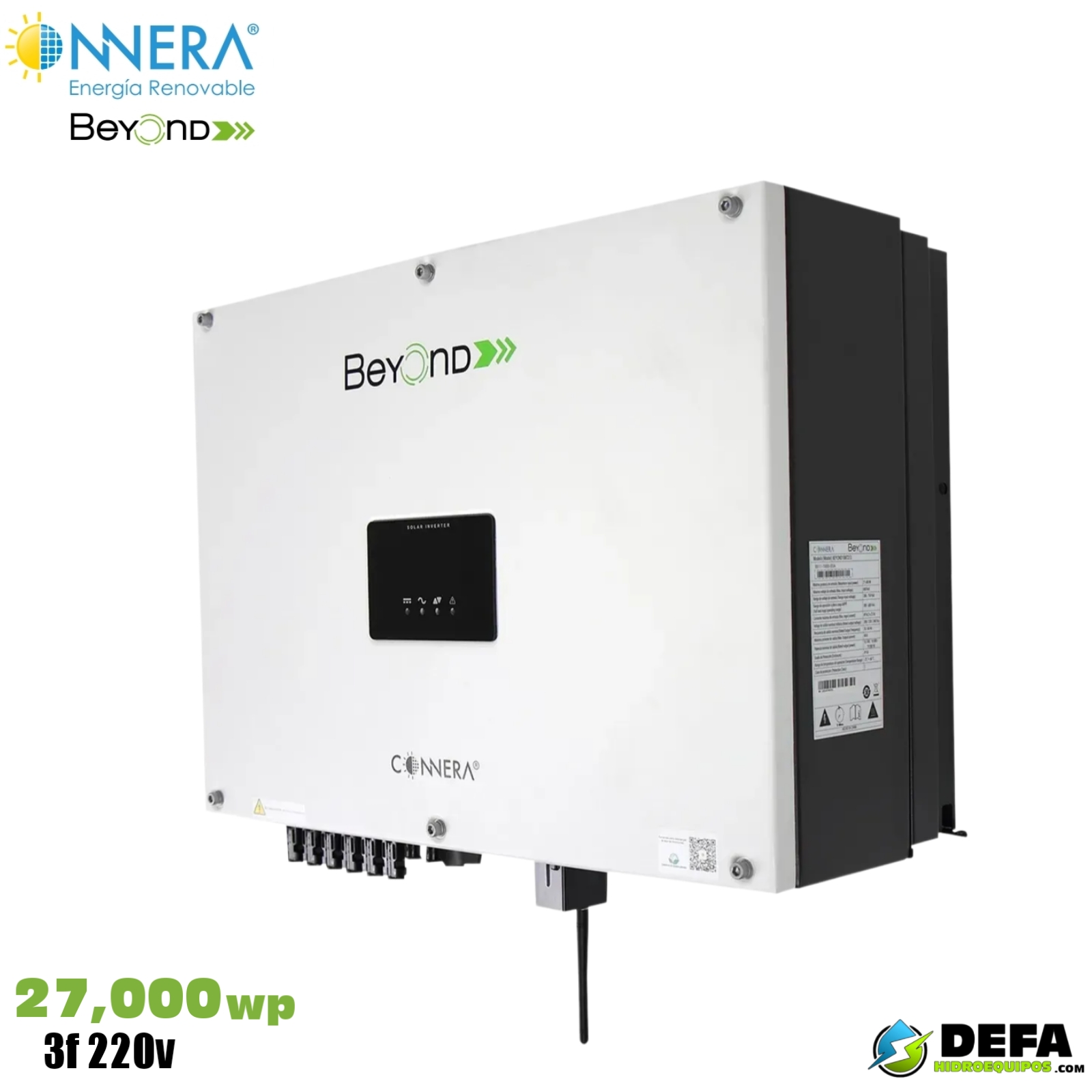 Inversor interconectado sin trasformador Connera BEYOND18KT2/2 18,000w 1f 230v