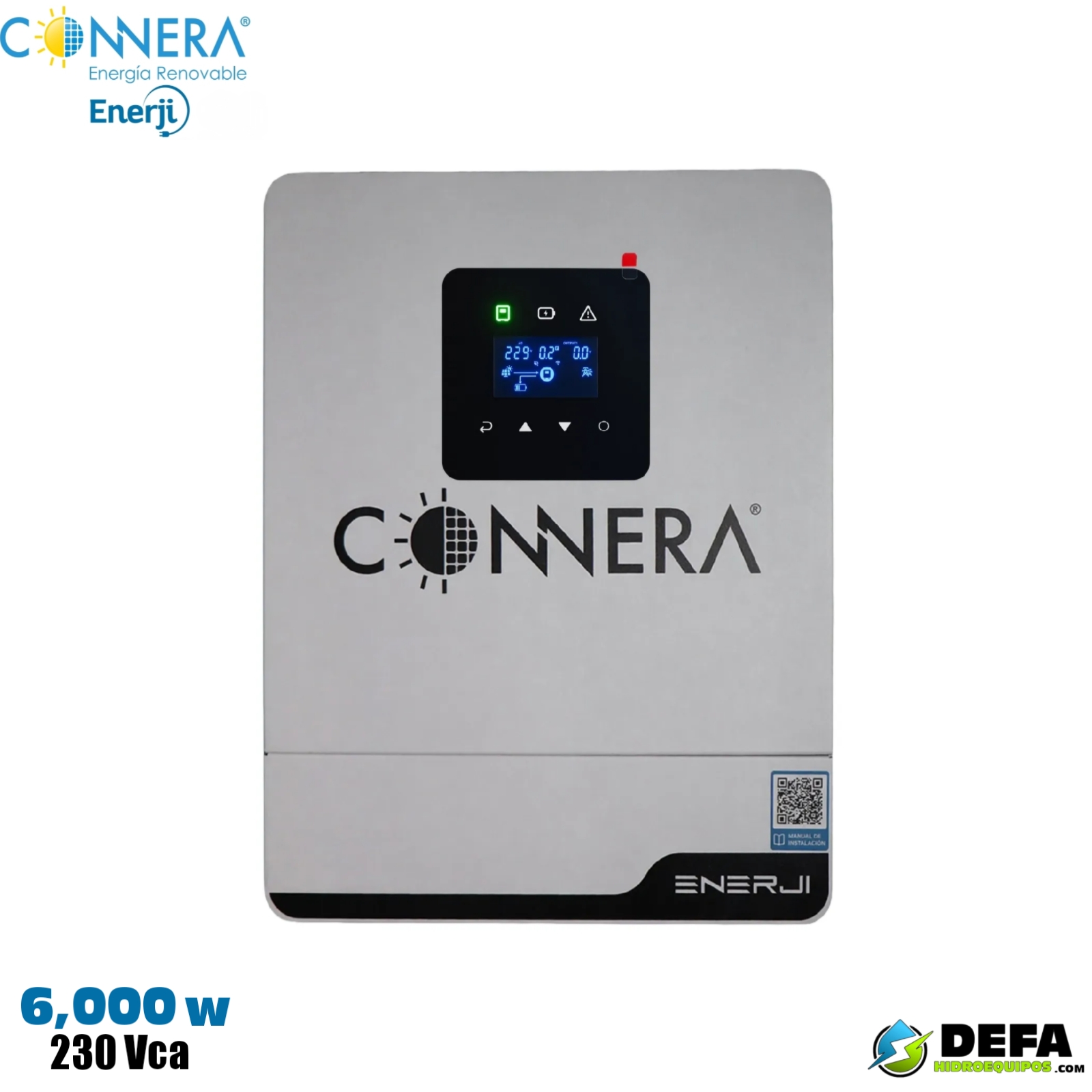 Inversor multifuncion Connera ENERJI6000-48V/230 6,000w 230 vca
