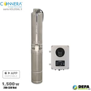 Bomba sumergible tipo bala inteligente solar Connera KOLOSAL X