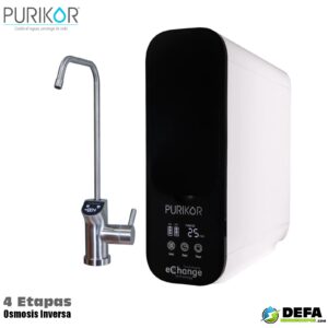 Sistema de purificacion osmosis inversa Purikor PK-EASY-600N-US 537 gl 4 etapas 1f 127v