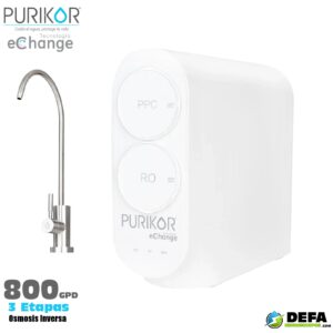 Sistema de osmosis inversa Purikor PK-EASY-800US 800 gl 3 etapas 1f 127v