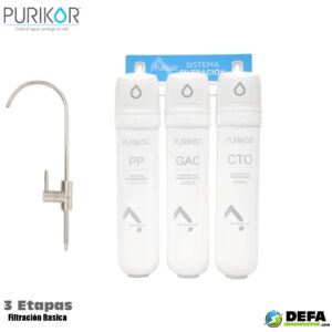 Sistema de filtracion Purikor PKF-EASY-3 3 lpm 3 etapas