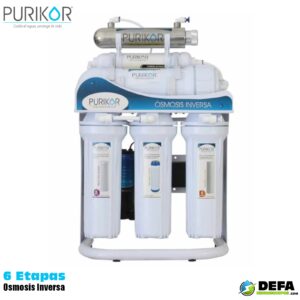 Sistemas de osmosis inversa POU Purikor PKRO400-6UVP 400 gpd 6 etapas