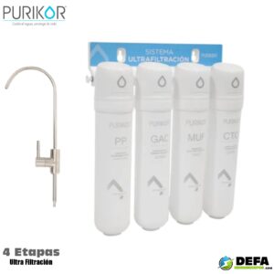 Sistema de ultrafiltracion Purikor PKUF-EASY-4 3 lpm 4 etapas