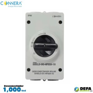 Desconectador de corriente directa Connera SHIELD-DC-4P32A-10