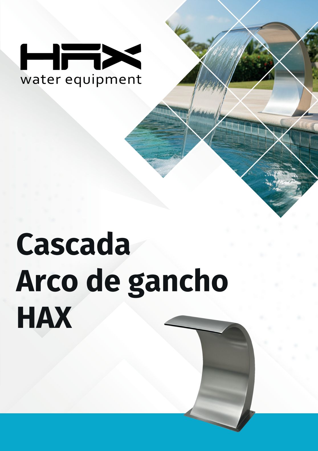 Cascada tipo arco Hax VT-090 gancho de acero inoxidable - Imagen 2