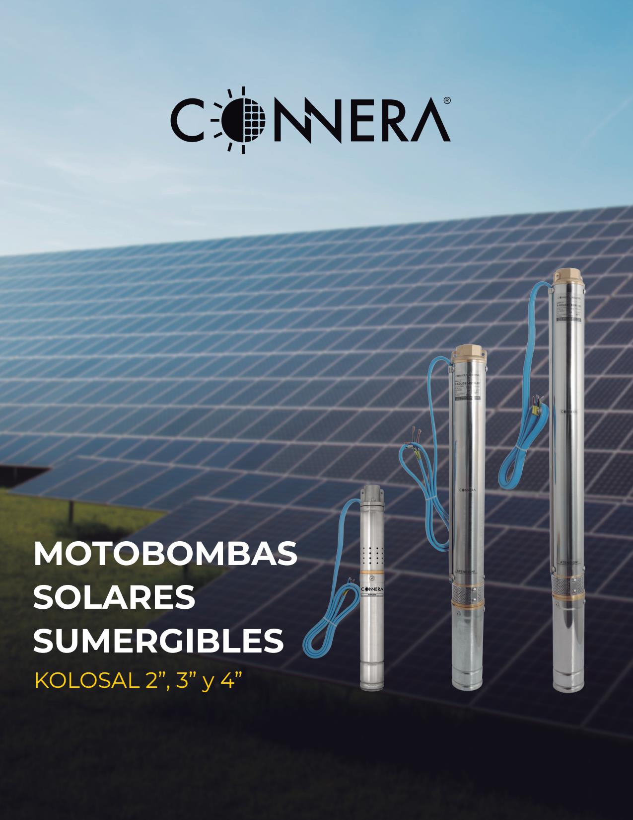 Bomba sumergible tipo bala solar Connera KOLOSAL 3 - Imagen 2